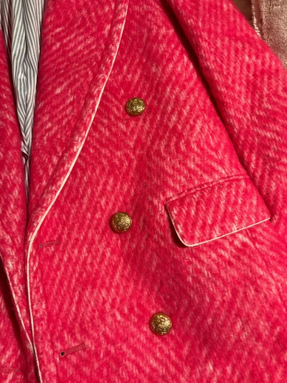 J. Crew Pink Wool Coat - Picture 2 of 4